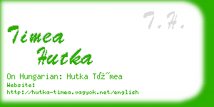 timea hutka business card